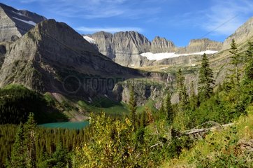 Grinnell Lake and Grinnell Glacier - Glacier NP Montanta USA