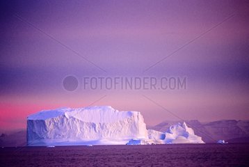 Iceberg during the estival night at Sydkap Greenland