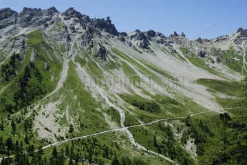Mountain Road Massiv Ayes Briançonnais Alpes Frankreich