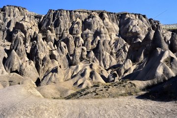 Erodierte Vulkanplateau in der TÃ¼rkei Cappadoce