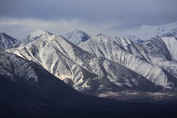 Mountain and tundra in the Yukon Canada