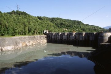 Ehemaliger Rhône Canyon stromaufwärts des Génissiat Dam