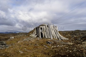 Old hut of trapper of 19th Prins Carls Forland