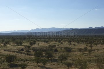 Village Himba Region Opuwo Kaokoland Namibia