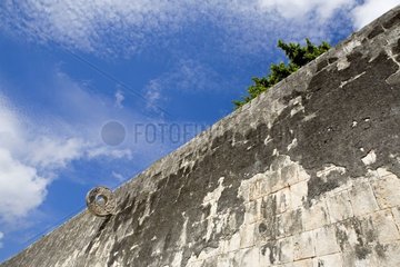 Mauer von Maya ruiniert in Chichen Itza Mexiko