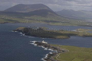 Panorama from Valentia Island on the bay of Doulus