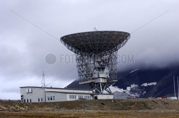 Satellite antenna Longyearbyen Spitzberg
