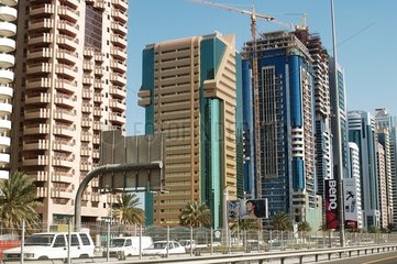 Straße in Dubai Emirates Arabisch