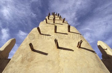 African village of Ningari Mosque Mali