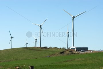 Windfarm Shelf Cézallier Auvergne France