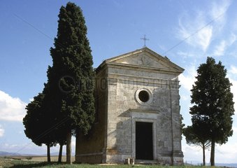 Vitaleta chapel in Pienza Tuscany Italy
