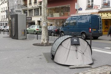 Humanitäre Organisation Canvas für Obdachlose in Paris