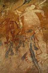 Höhlengemälde Aborigines 'Bradshaw' und 'Wandjina'