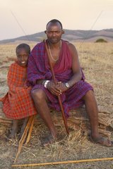 Breeder Maasai and son Loita Hills Kenya