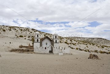 Distrikt des Kirche Coipasa Altiplano Bolivien