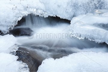 Grobbach frozen river - Geroldsau Germany