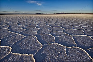 Immense salt desert named Salar of Uyuni Bolivia