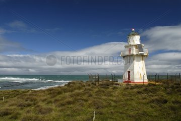 Waipapa lighthouse on the Catlin's coast New Zealand