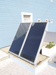 Heißwasser -Sonnenkollektoren