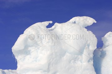 Ice on Snow Hill island Antarctic Peninsula