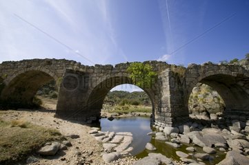 Roman bridge near Ledesma Spain