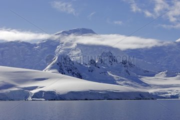 Mountain bordering the Gerlache Strait Antarctica