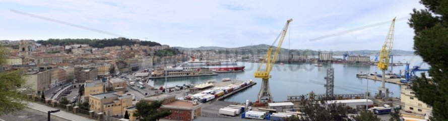 Port of Ancona on the Adriatic Sea Italy