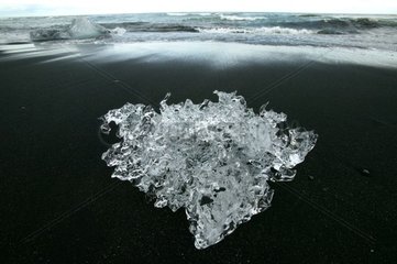 Ice from Joekulsárlón glacier lagoon