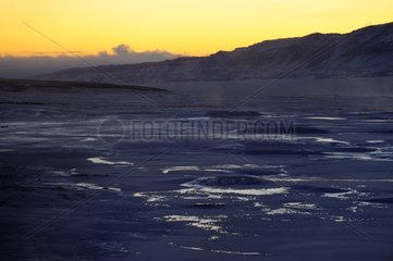 Unkonsolidiertes Eis Polar Night Grönland