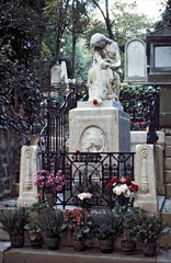 france paris grave of composer frederic chopin (1810-1849) in pere la chaise cemetery.