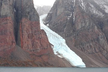 Glacier Island Sillem in Baffin Bay Canada