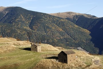 Mountain farming near the valley of Ordesa Spain
