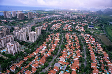 Condominiums where the rich people live  Barra da Tijuca neighborhood  Rio de Janeiro  Brazil.