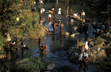 On the morning of the dance most girls spend hours at the river to wash and bathe