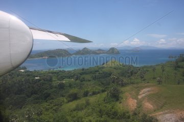 Aerial view of the park Komodo Island Flores Indonesia