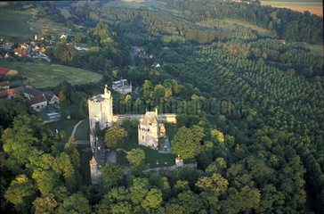 Castel of Vez and forest of Villers Coterêt in Picardy