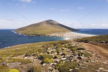 Isthmus' The Neck 'on Saunders Island Falklands