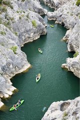 Canoeing in the Gorges de l'Hérault France