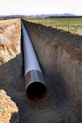 Trans-Crau pipeline before hiding France