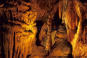 Stalagmites in the Cave of Osselle Doubs