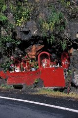 Oratory in edge of road Plaine des Palmistes La Réunion