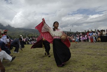 Competition folk dance Morochos Ecuador