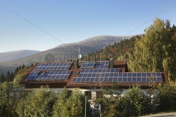 House equipped with solar panels