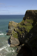 Cornwall  Atlantic ocean cliffs