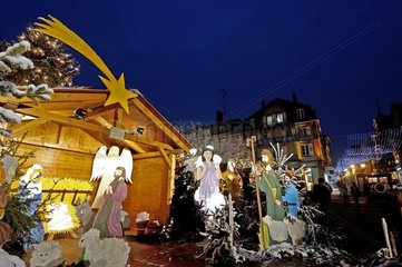 Crib at the market of Christmas of Saverne Bas-Rhin