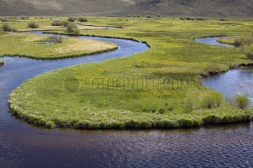 Méandres de la rivière Gunnison dans la vallée Colorado