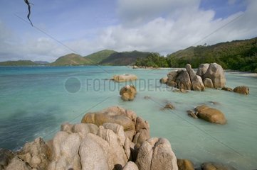 Granitic rocks at Praslin Seychelles