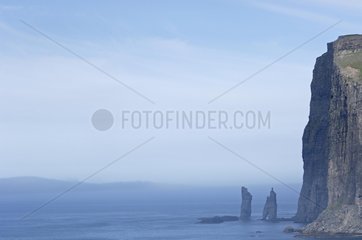 Seaside cliffs Faroe Islands Denmark