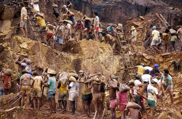 Gold seekers  Amazon  Brazil.
