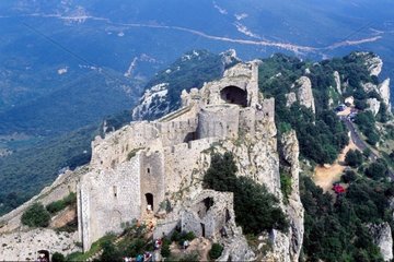 Queribus Cathare castle Cucugnan France